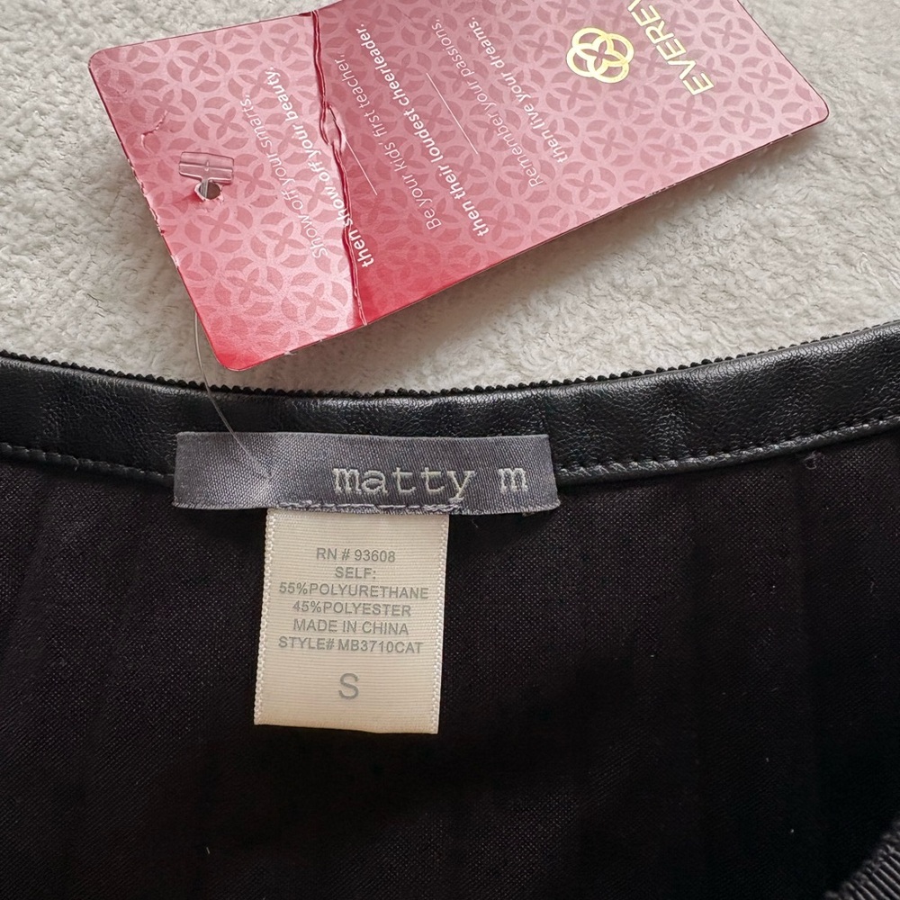 Matty M Charcoal A-Line Pleated Skirt - Picture 2 of 2